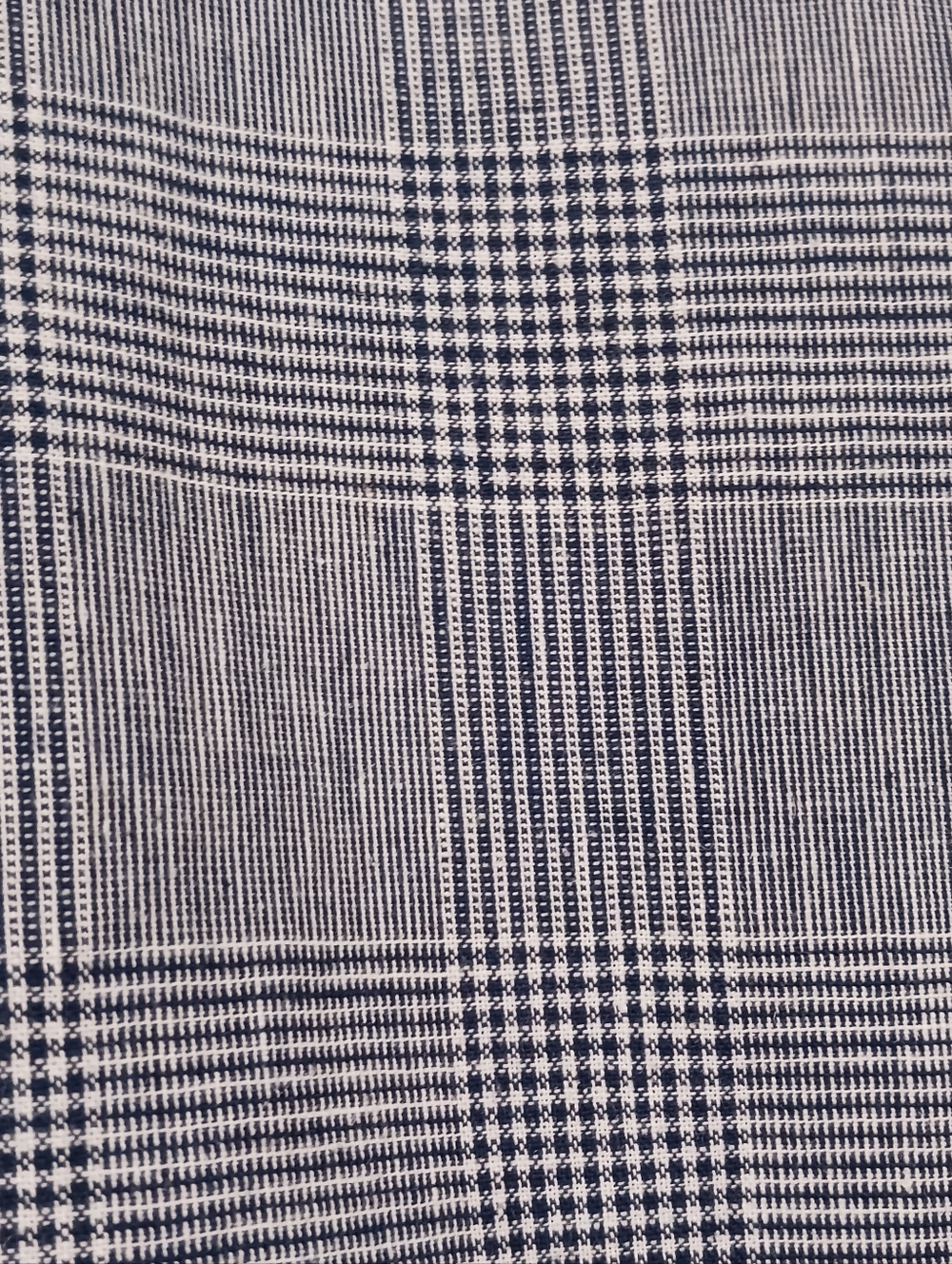 Express Linen Blend Windowpane Plaid Shirt Jacket Lightweight Shacket - Picture 6 of 8